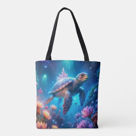 Een schildpad tote bag (Achterkant)
