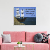 Een schip in de haven canvas afdruk (Insitu (Woonkamer))