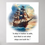 "Een schip in de haven is veilig, Poster (Voorkant)