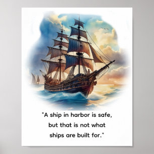 "Een schip in de haven is veilig, Poster