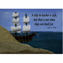 Een schip in de haven is veilig staand fotobeeldje 