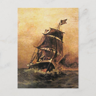 een schip in zee 02 briefkaart