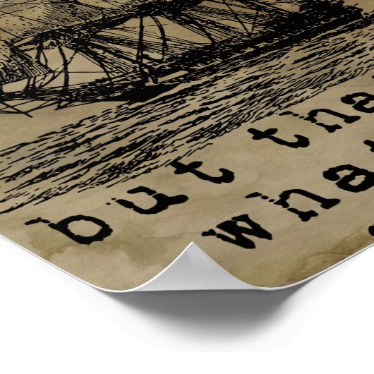 Een schip is veilig in de haven poster (Hoek)