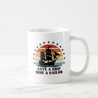 Een schip redden, een zeeman berijden koffiemok