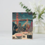 Een Schitterend Diner bij de Brug Briefkaart (Staand voorkant)