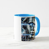 Een schitterende androïde uit een verre toekomst. mok (Voorkant rechts)