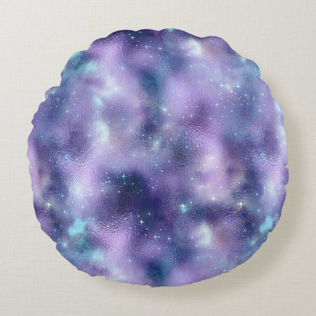 Een schitterende Galaxy Series ontwerp 2  Rond Kussen (Voorkant)