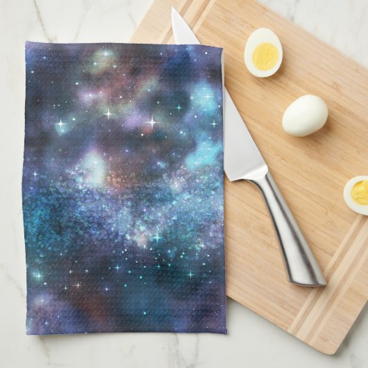 Een schitterende Galaxy Series ontwerp 3 Theedoek (Quarter Fold)