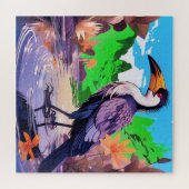 Een schitterende vogel legpuzzel (Horizontaal)