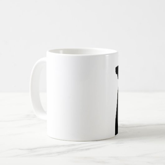 "Een schnauzer heeft mijn hart" mok (Voorkant links)