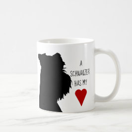 "Een schnauzer heeft mijn hart" mok