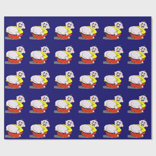 Een schok in de pot! cadeaupapier (Vlak)