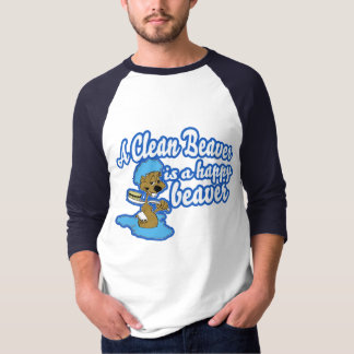 Een schone bever is een gelukkige bever t-shirt