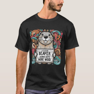 Een schone bever krijgt altijd meer hout t-shirt