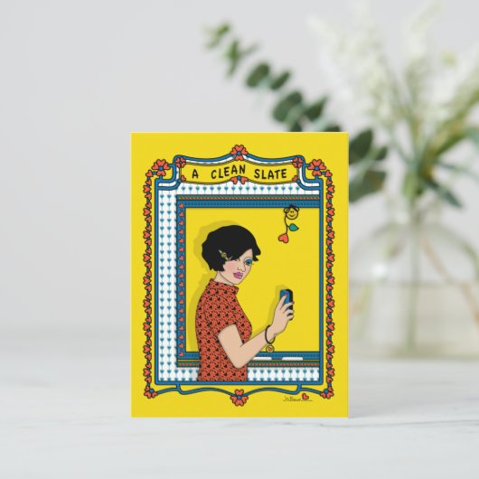 Een schone lei_B_ Briefkaart (Staand voorkant)