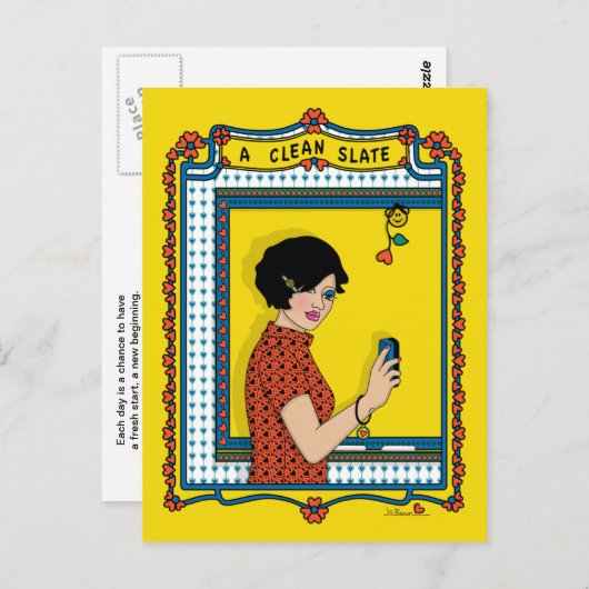 Een schone lei_B_ Briefkaart (Voorkant / Achterkant)