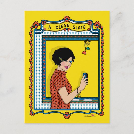 Een schone lei_B_ Briefkaart (Voorkant)