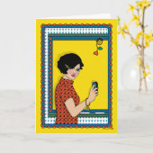 Een schone lei_B_Wenskaart Kaart (Gele Bloem)