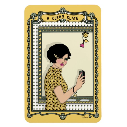 Een schone lei_C_4x6 koelkast Magnet Magneet (Verticaal)