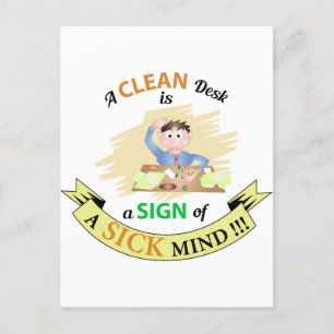 Een schonken bureau is een teken van een Briefkaar Briefkaart