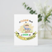 Een schonken bureau is een teken van een Briefkaar Briefkaart (Staand voorkant)