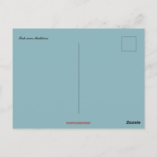 Een school vissen in de buurt van de Malediven Briefkaart (Achterkant)