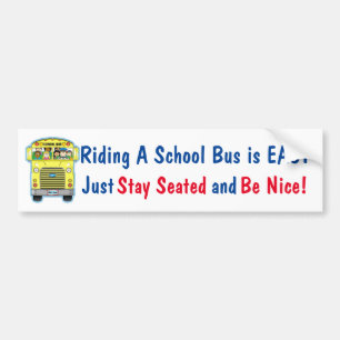 Een schoolbus besturen is gemakkelijk te blijven z bumpersticker
