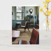 Één Schoolgebouw van de Zaal met Klok Kaart (Gele Bloem)