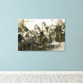 Een schoolkamer canvas afdruk (Insitu (Houten vloer))