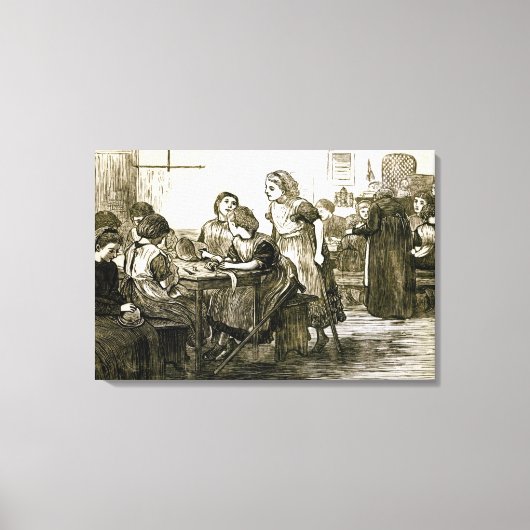 Een schoolkamer canvas afdruk (Voorkant)