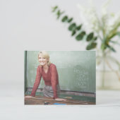 Een schoolleraar briefkaart (Staand voorkant)