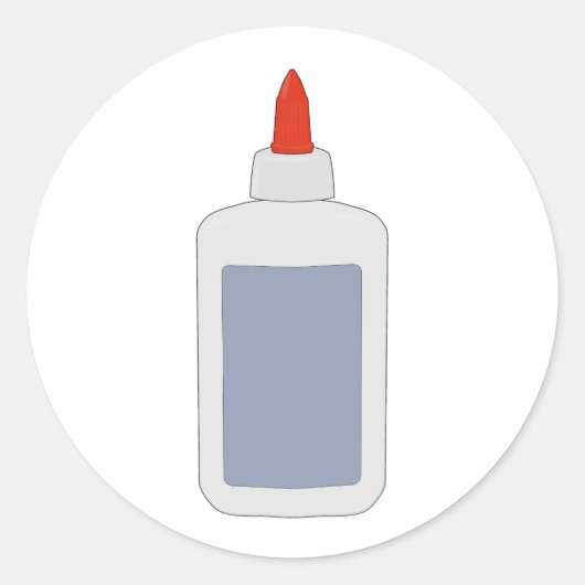 Een schoollijm uit de jaren 80, 90 ronde sticker (Voorkant)