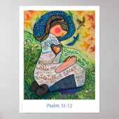 Een schoon hart, psalm 51:12-Poster Poster (Voorkant)