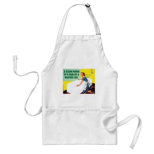 Een schoon huis Apron Standaard Schort (Voorkant)
