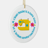 Een schoon huis keramisch ornament (Rechts)