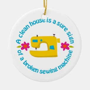 Een schoon huis keramisch ornament