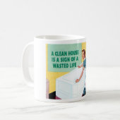 Een schoon huis koffiemok (Voorkant links)