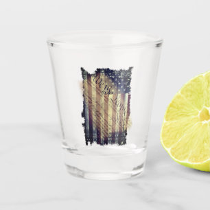 EEN SCHOON VAN VRIJHEID -Amerikaans vlagglas Shot Glas