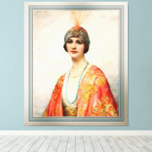 Een schoonheid in oostkust van William Wontner Canvas Afdruk (Insitu (Houten vloer))