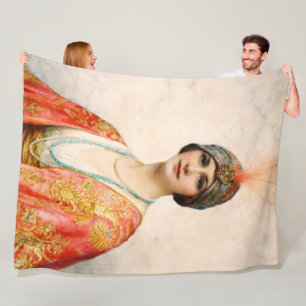 Een schoonheid in oostkust van William Wontner Fleece Deken