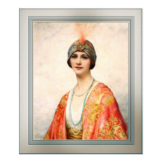 Een schoonheid in oostkust van William Wontner Foto Afdruk (Voorkant)