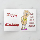 Een schoonheid voor je verjaardag kaart (Binnen)