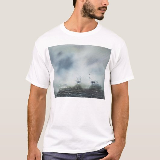 Een schoonmaakactie in de zee mist Kapitein T-shirt (Voorkant)