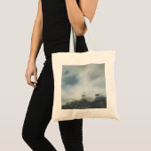 Een schoonmaakactie in de zee mist Kapitein Tote Bag (Voorkant (product))