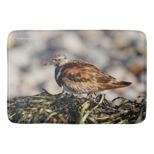 Een schopende Ruddy Turnstone Badmat (Voorkant)