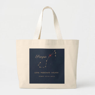 Een Schorpioen-tas met het sterrenbeeld Schorpioen Grote Tote Bag