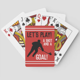 Een schot en een doelpunt! pokerkaarten