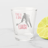 Een schot en een doelpunt! shot glas (Achterkant)