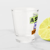 Een schot van moed shot glas (Links)