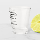 Een schot van Poetry Shot Glass Glas (Rechts)